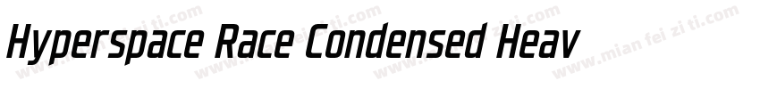 Hyperspace Race Condensed Heavy字体转换